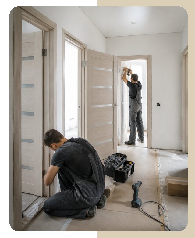 Монтаж нескольких дверей в Анапе по цене от 10280 р. | ДвериЛегко-Нпа
