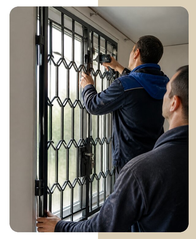 Установка распашных решеток в Анапе цена от 6750 р. | ДвериЛегко-Нпа